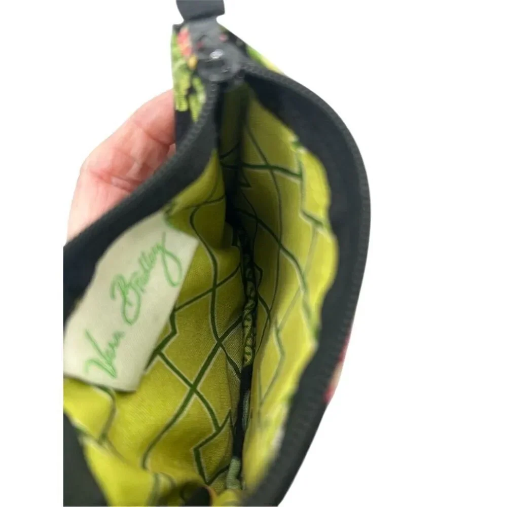 Vera Bradley Clip Zip ID Case Botanica Floral Key Chain Wallet
